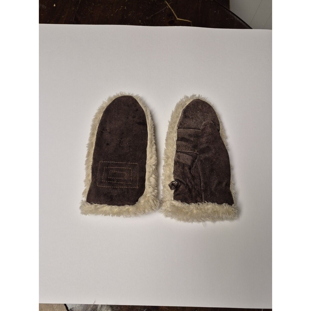 Vintage Cowhide Leather Women's Gloves Lined